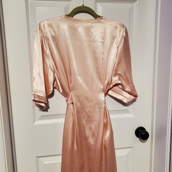 Weddingstar Blush Pink Satin Robe - Picture 2 of 3